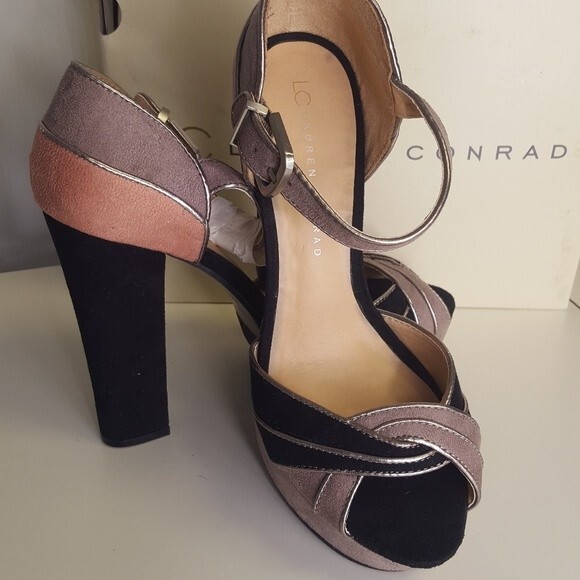 Lauren Conrad Dezi Peep Toe Heel Platform Shoe - Picture 3 of 10